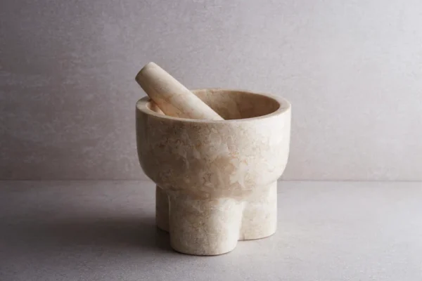 Marble Mortar & Pestle-Cream（大理石研钵和杵-奶油色）