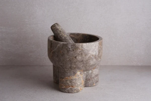Marble Mortar & Pestle-Grey（大理石研杵-灰色）